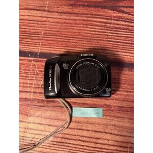 Canon PowerShot SX120 IS Digital Camera 10 MP Powers On Lens Error As Is REPAIR